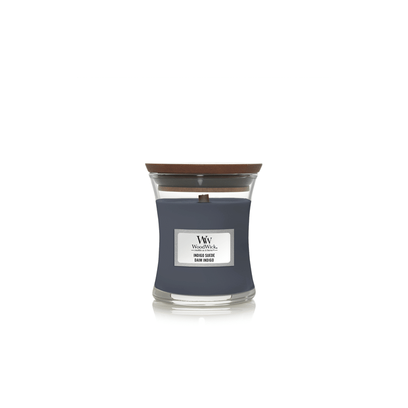 indigo Suede Mini Candle indigo Suede Mini Candle