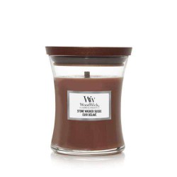 Stone Washed Suede Medium Candle