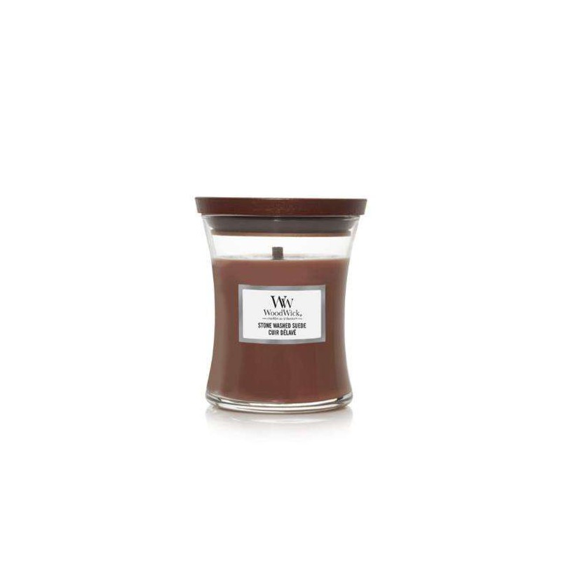 Stone Washed Suede Medium Candle Stone Washed Suede Medium Candle