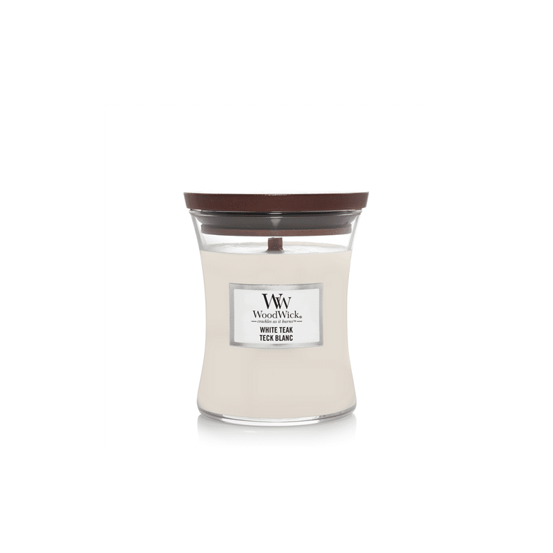 White Teak Medium Candle White Teak Medium Candle